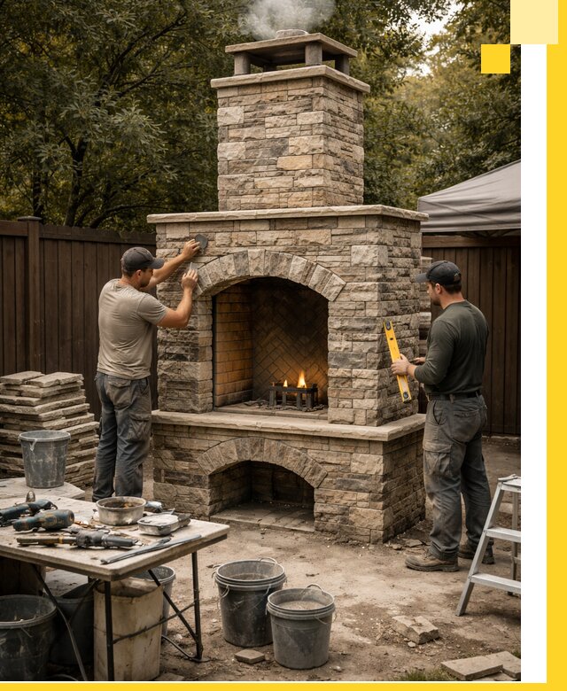 Проектирование и установка уличных каминов в Чистополе