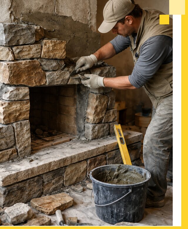 Изготовление и установка каменных каминов под ключ в Чистополе