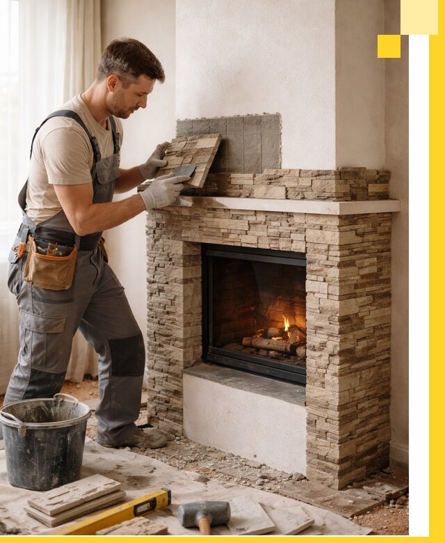 Изготовление и монтаж каминов для дома под ключ в Чистополе