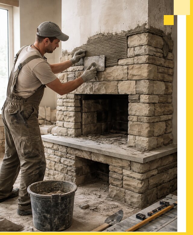 Строительство каминов под ключ в Чистополе от проектирования до монтажа