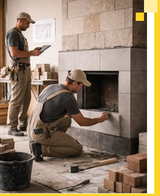 Индивидуальные проекты каминов и каминных систем в Чистополе