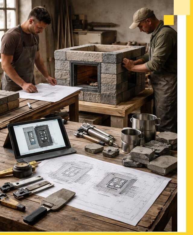 Разработка проектов печей с согласованием и монтажом в Чистополе