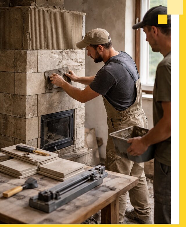 Профессиональная облицовка печей в Чистополе: керамика и камень