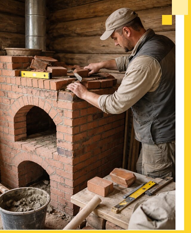 Изготовление и установка русских печей в Чистополе под ключ