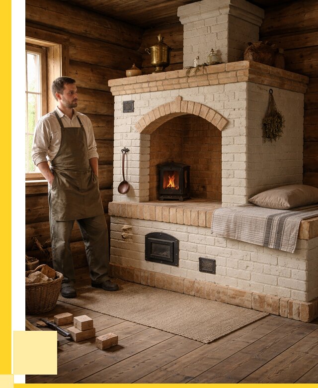 Русские печи с лежанкой под ключ в Чистополе от 153585 р. ЭриданЧст