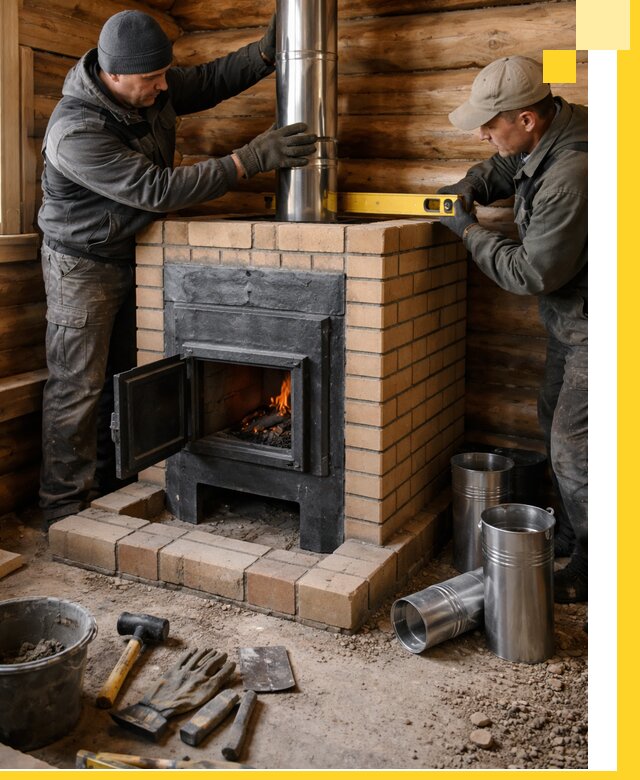 Проектирование, изготовление и установка банных печей в Чистополе