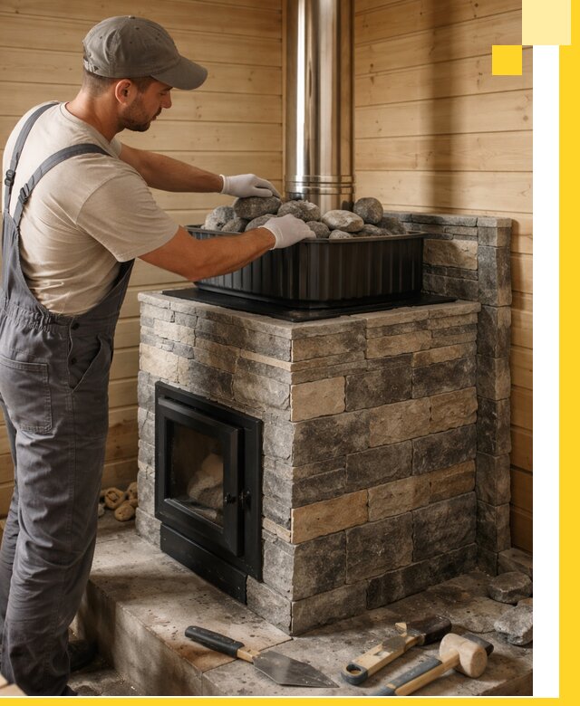 Печи для парной в Чистополе, производство, монтаж и обслуживание