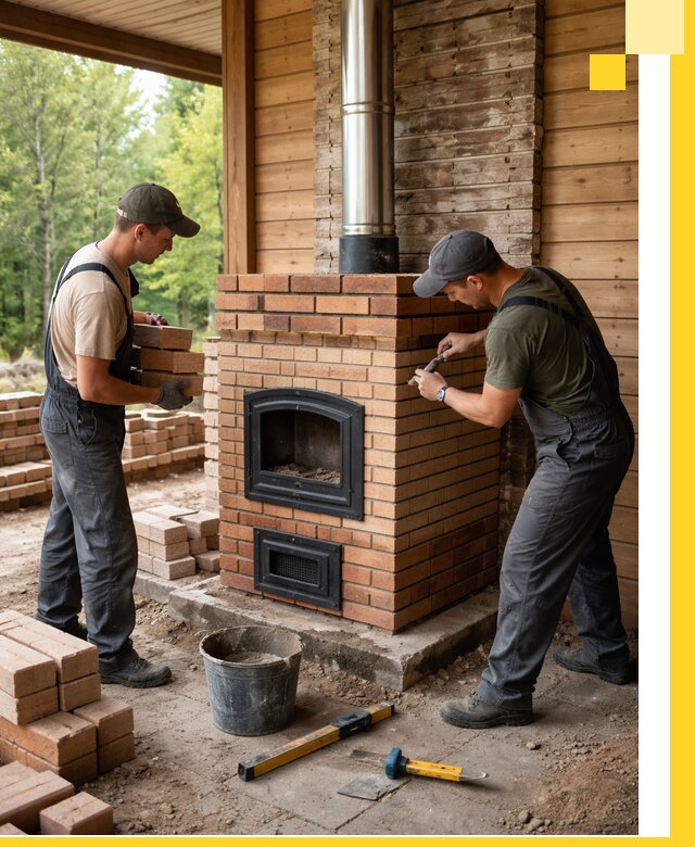 Производство и установка дачных печей под ключ в Чистополе