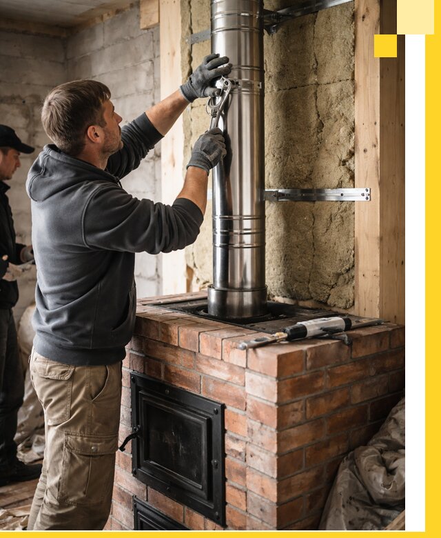 Изготовление и монтаж печей и дымоходов под ключ в Чистополе