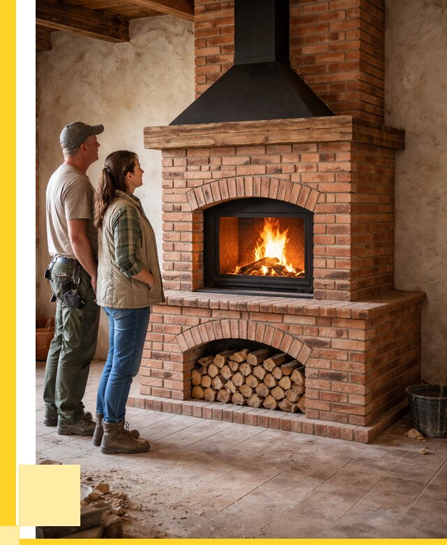 Печи камины из кирпича в Чистополе от 122868 р. | ЭриданЧст