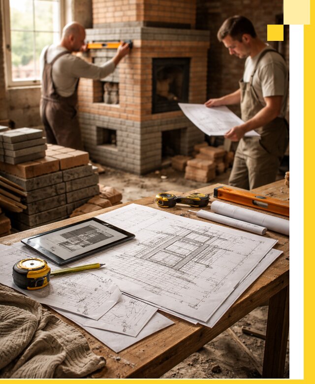 Проекты печей и каминов с индивидуальным дизайном в Чистополе