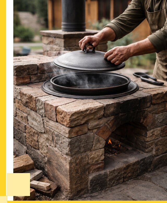 Печи для казана в Чистополе по цене от 18430 р. | ЭриданЧст