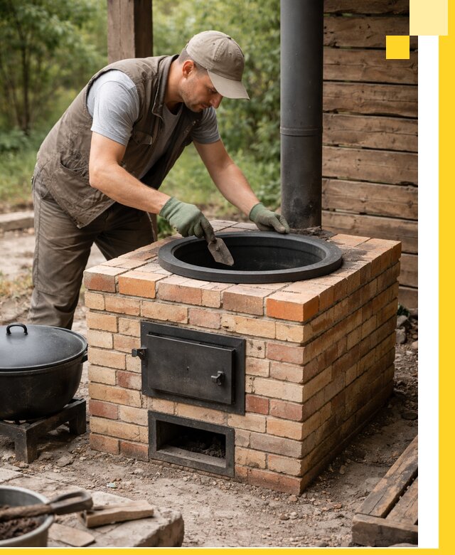 Изготовление и установка печей для казана в Чистополе под ключ