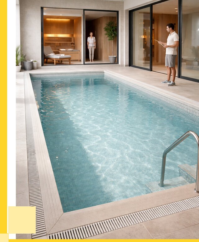 Отделка бассейна пленкой ПВХ в Чистополе от 3584 р. - ЭриданЧст