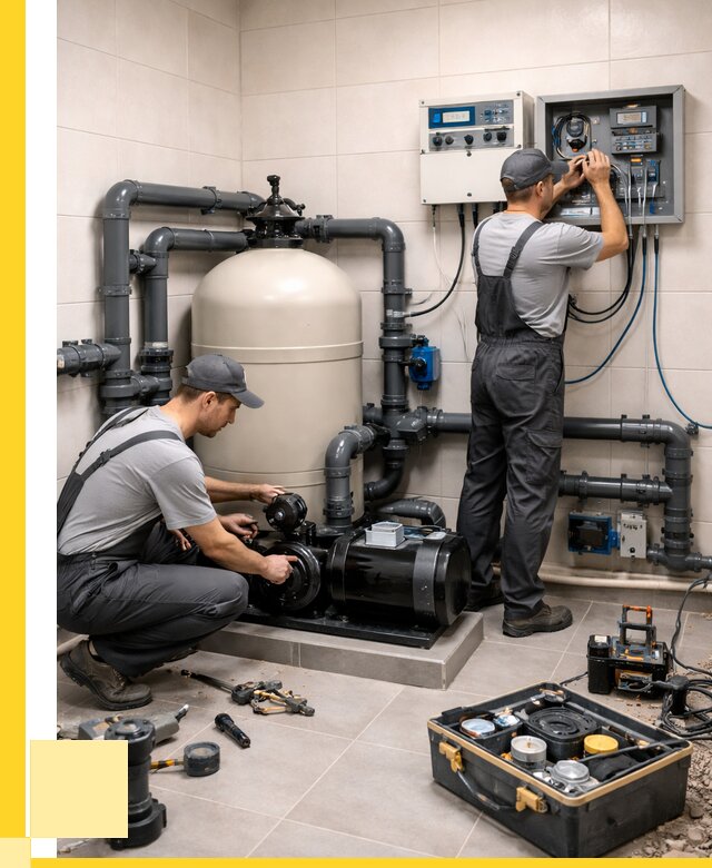 Монтаж оборудования для бассейнов в Чистополе от 40956 р. | ЭриданЧст