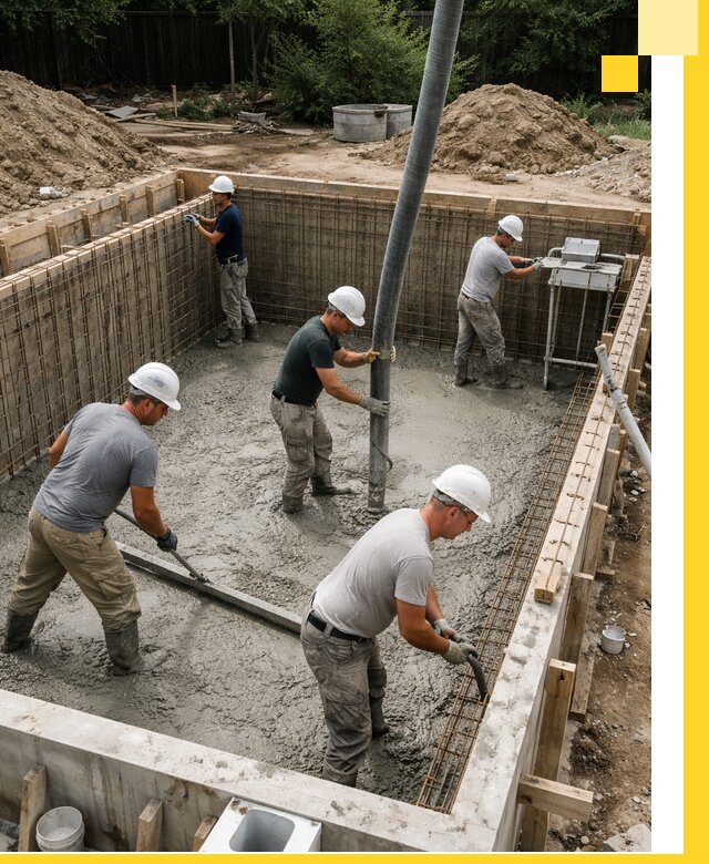 Строительство бетонных бассейнов под ключ в Чистополе