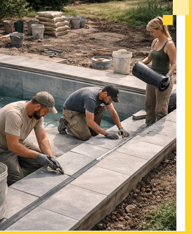 Строительство и монтаж уличных бассейнов под ключ в Чистополе