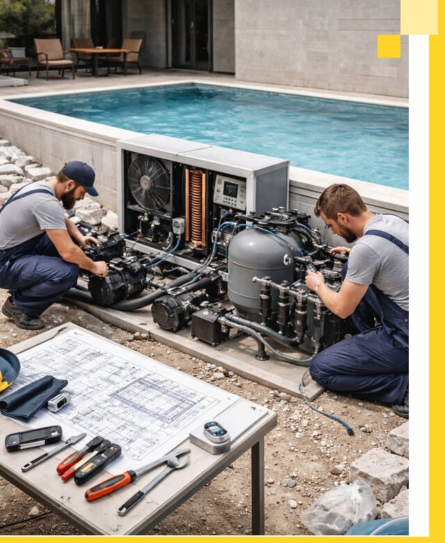 Проектирование и монтаж бассейнов с подогревом в Чистополе