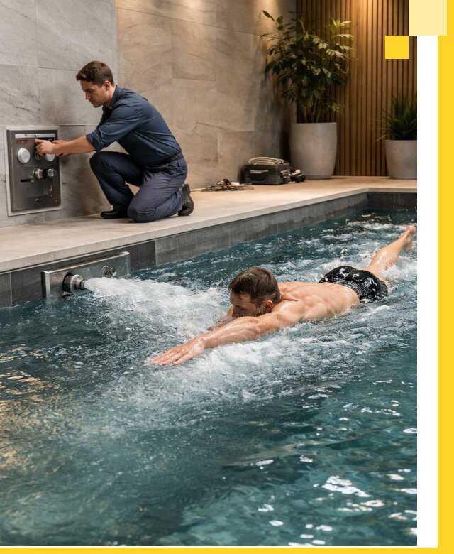 Проектирование и монтаж бассейнов с противотоком в Чистополе