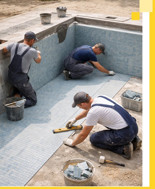 Укладка и установка плитки для бассейнов под ключ в Чистополе