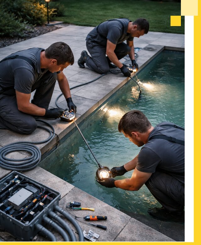 Профессиональное освещение бассейнов в Чистополе: дизайн и монтаж