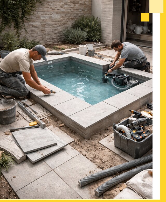 Мини бассейны под ключ в Чистополе, дизайн и установка