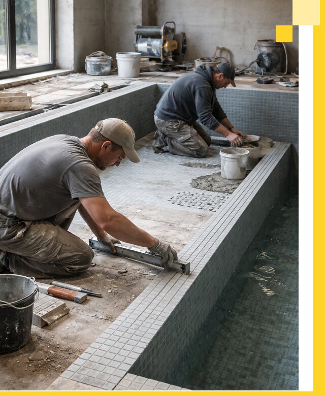 Строительство бассейна в частном доме в Чистополе под ключ