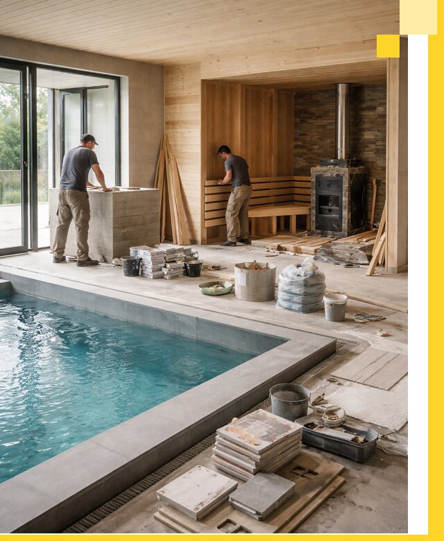 Проектирование и строительство бань с бассейном в Чистополе