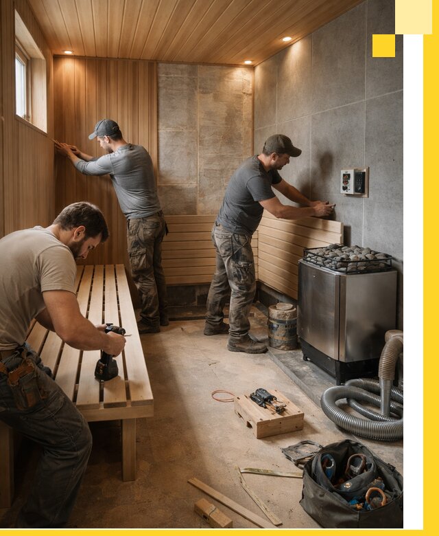 Сауны под ключ в Чистополе, проектирование, строительство, отделка