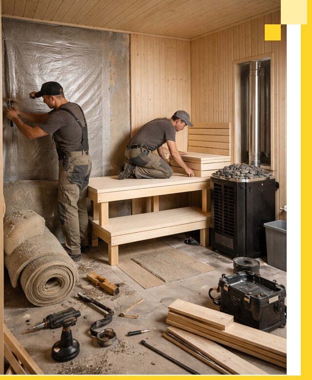 Проекты саун под ключ в Чистополе дизайн и строительство