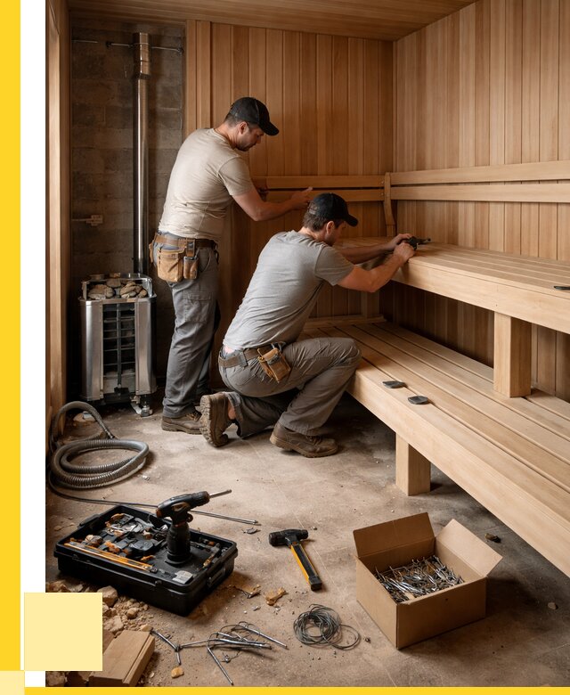 Монтаж саун под ключ в Чистополе от 122868 р. | ЭриданЧст