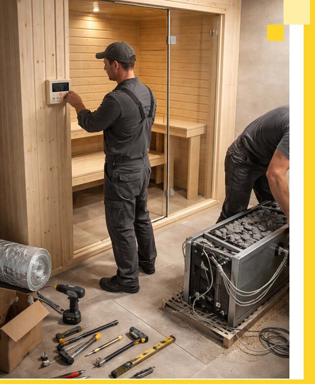 Поставка, установка и монтаж электрических саун в Чистополе