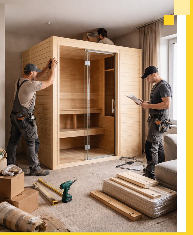 Установка и благоустройство саун в квартире в Чистополе