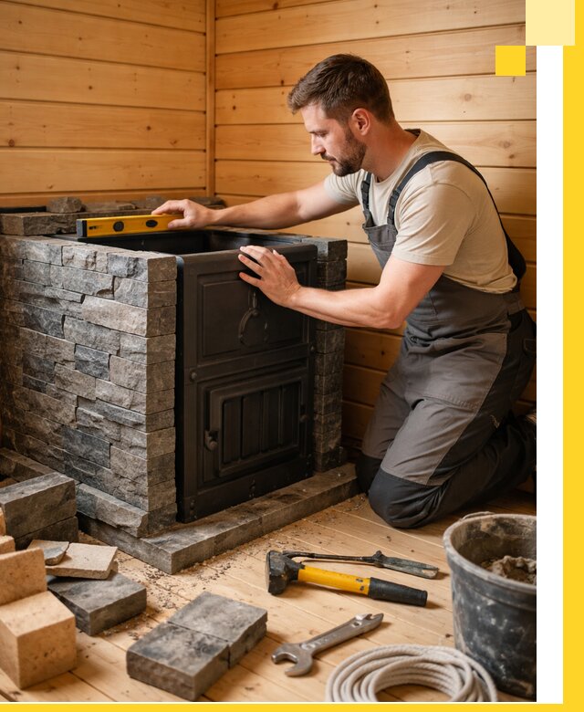 Производство и установка печей для саун под ключ в Чистополе