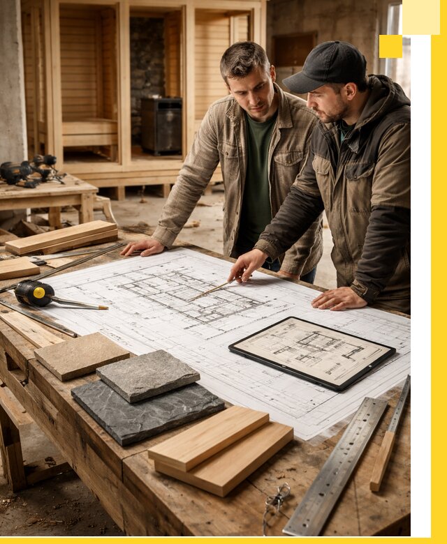 Проекты бань под ключ и планы строительства в Чистополе