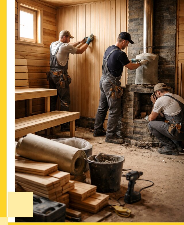 Ремонт бань под ключ в Чистополе от 46076 р. | ЭриданЧст