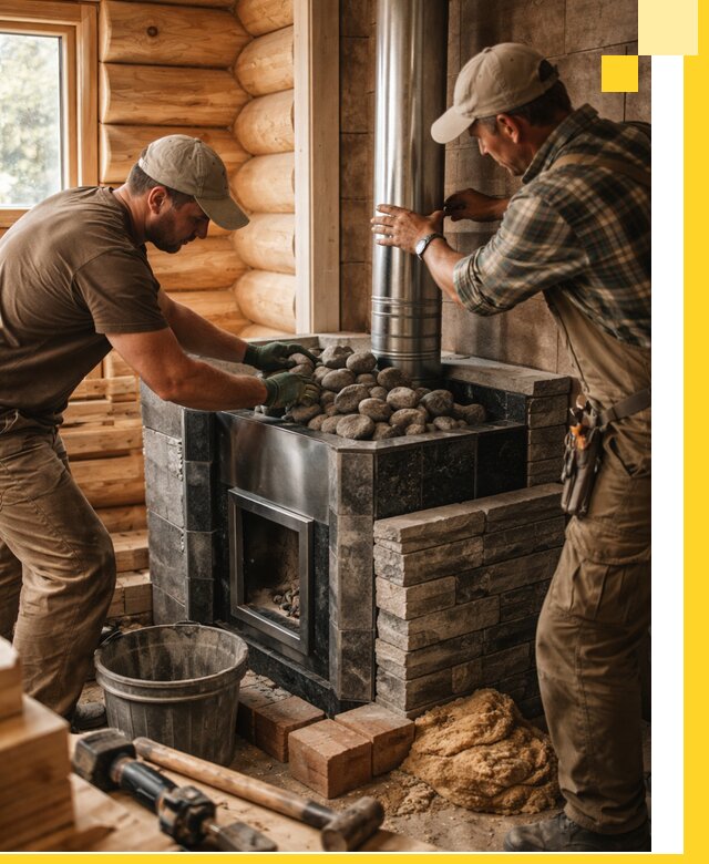 Строительство и отделка русских бань под ключ в Чистополе