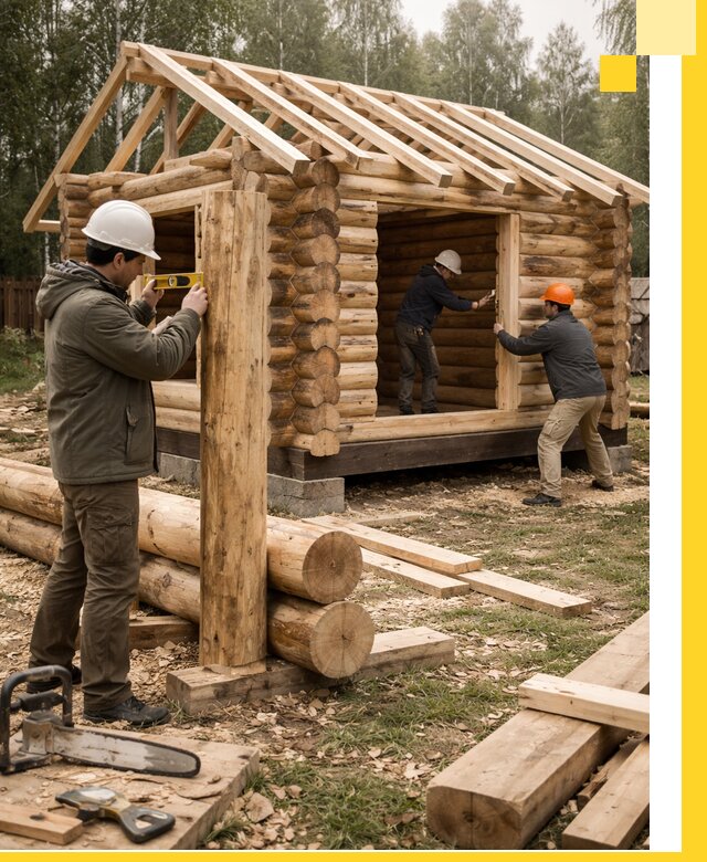 Строительство бань для дачи под ключ в Чистополе с доставкой и монтажом