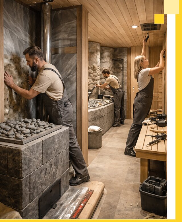 Строительство бань и SPA процедур в Чистополе под ключ и отделкой