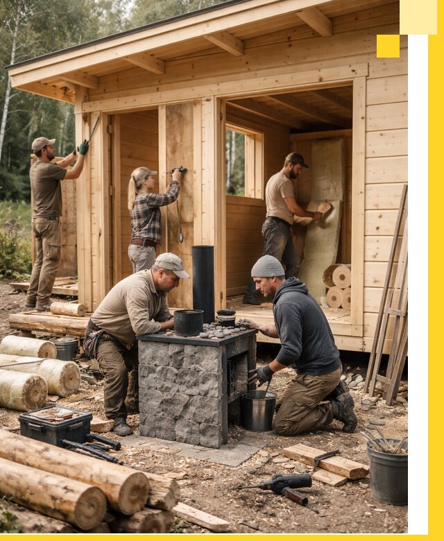 Купить баню под ключ в Чистополе строительство монтаж отделка