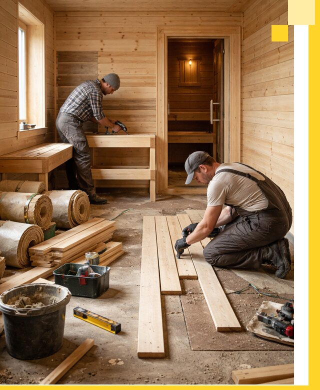 Индивидуальный проект бани с комнатой отдыха под ключ в Чистополе