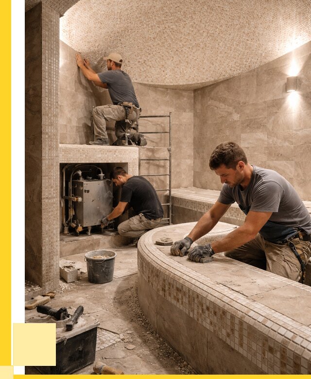 Монтаж хамамов под ключ в Чистополе от 255975 р. ЭриданЧст