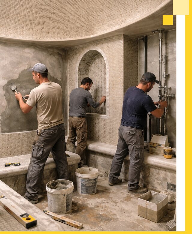 Профессиональный монтаж хамамов под ключ в Чистополе с гарантией