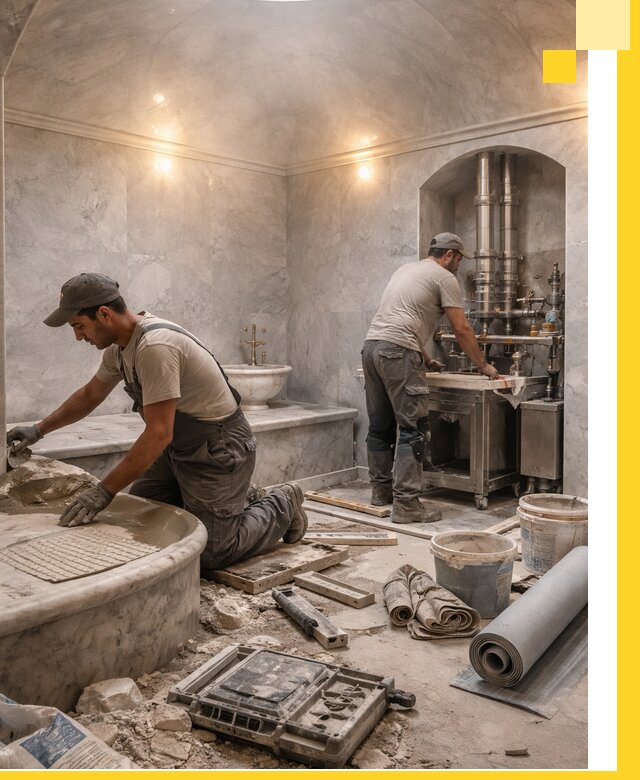 Строительство турецких бань хаммам под ключ в Чистополе