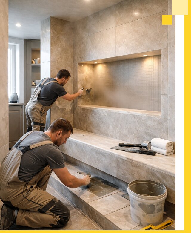 Профессиональное строительство хамама в квартире в Чистополе