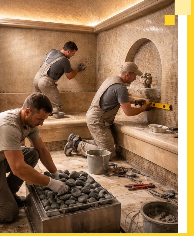 Проектирование и строительство хамама и сауны в Чистополе