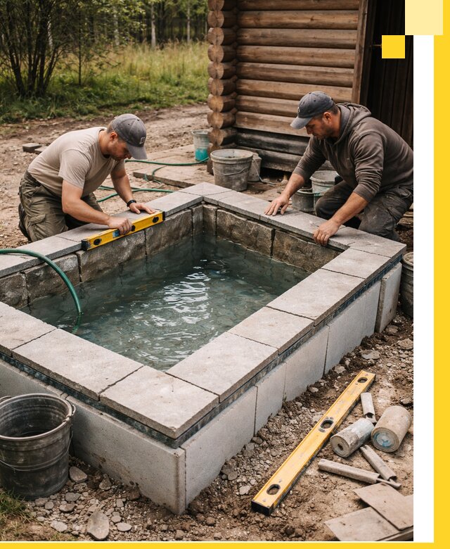 Изготовление и установка холодных купелей под ключ в Чистополе